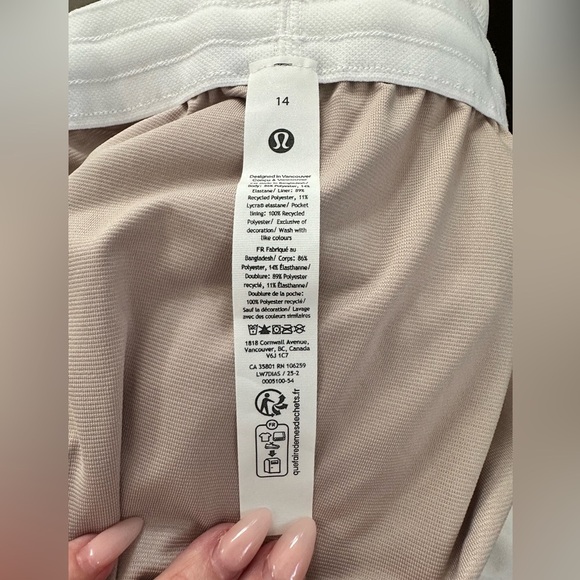Lululemon Pace Rival High-Rise Shorts 3” – White – Size 14 (NWT) Summer 2025 - Picture 9 of 11